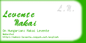 levente makai business card